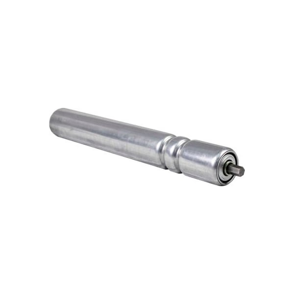 Omni Metalcraft 1.9" Dia. x 16 Ga. Galvanized Double Grooved Roller for 30" O.A.W. Omni Conveyors 37825-30-GP - main